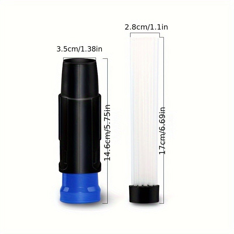 Set of 2 PVC Vacuum Cleaner Brushes for Vents Corners Pet Hair Dust