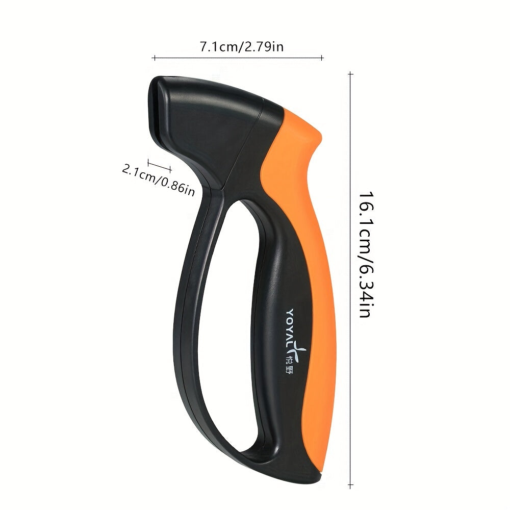 Sharpen garden tools with this stone for razor-sharp knives and blades for camping and kitchen