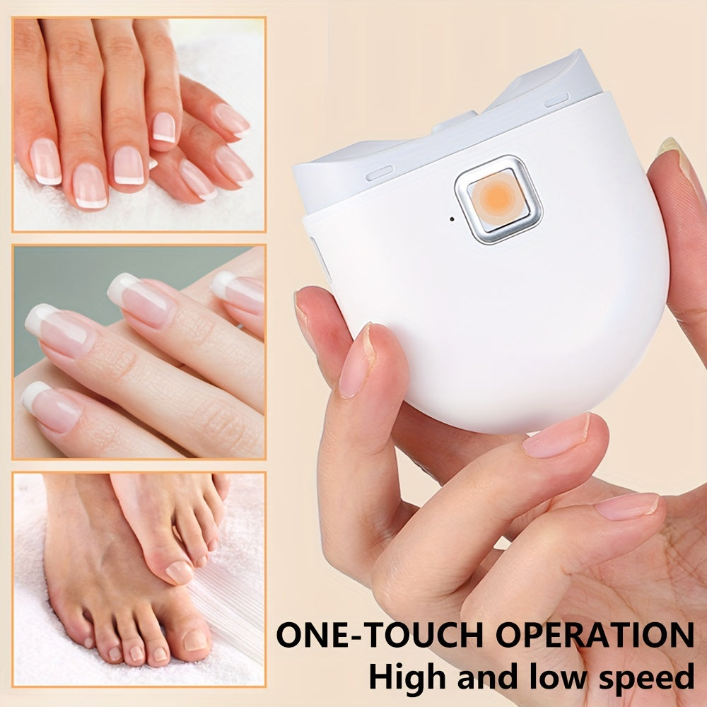 Qayta zaryadlanadigan elektr tirnoq kesgichi xavfsiz va oson kesish uchun, qo'llar va oyoqlar uchun mos. Keksalar va yoshlar uchun ajoyib. 300mAh litiy batareyasi bilan USB orqali zaryadlash.