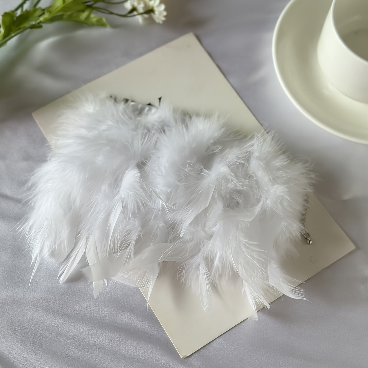 1 dona Oq/Rangli/Qora To'qimachilik Glamur Qo'l Bilaguzuk Boho Uslubidagi Partiyalar va Promlar uchun.