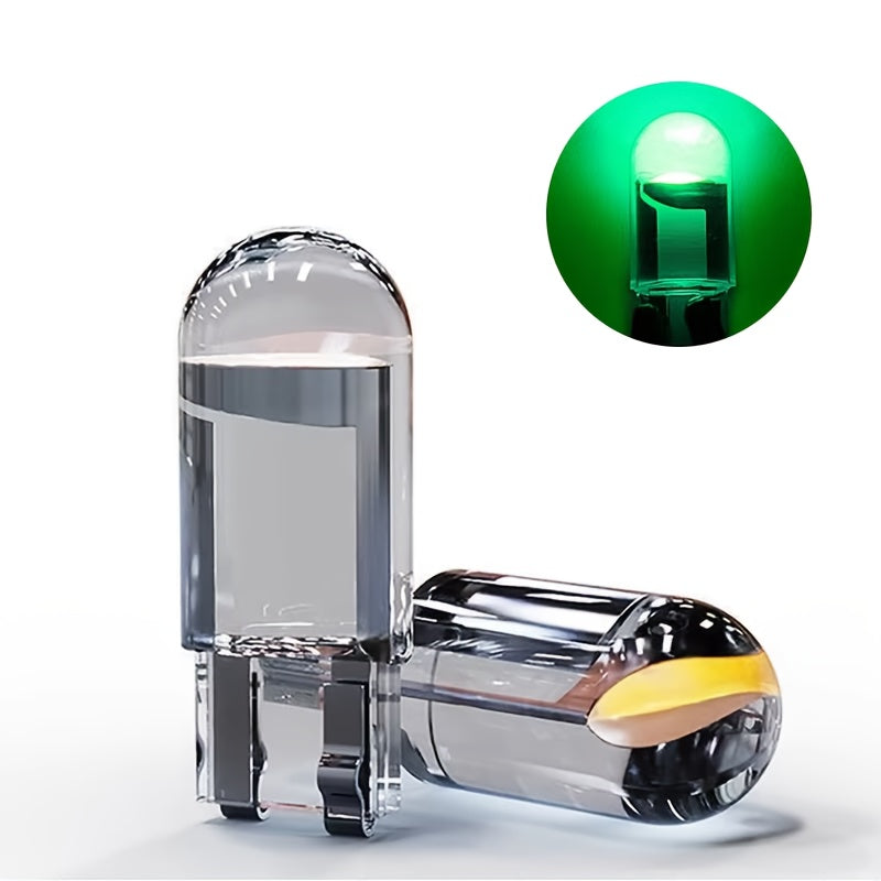 10pcs LED License Plate Bulbs 6000K COB Dome Lights Clear Acrylic