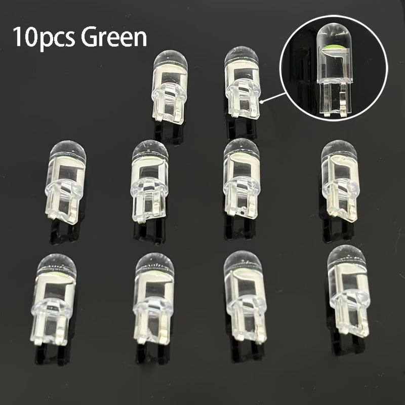 10 dona LED T10 Avtomobil ichki dumli chiroq lampasi Oq 6000K 12V Universal moslik