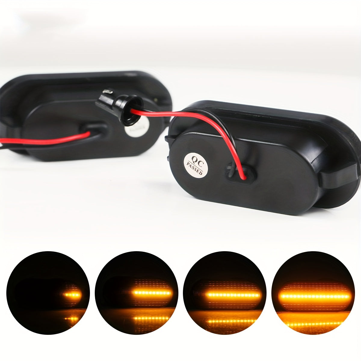 2 шт. светодиодных динамических боковых маркерных огней для замены сигнала поворота автомобиля