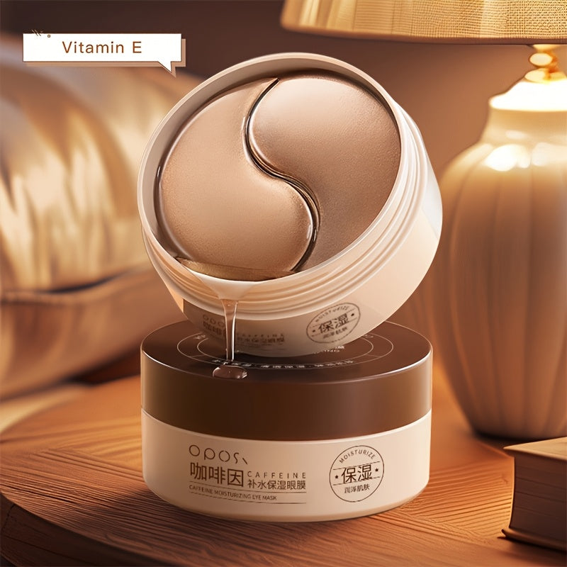 Unisex All Skin Caffeine Peptide Eye Masks Hyaluronic Acid Collagen Brightening Moisturizing