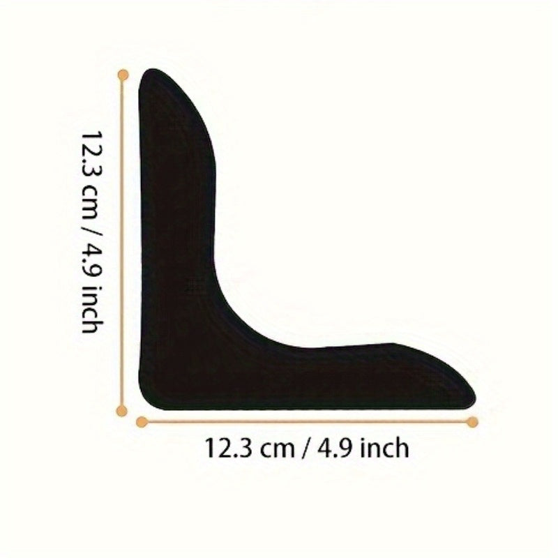 Black Non-Slip Carpet Clips Set for Living Room, Dining Room, Bathroom