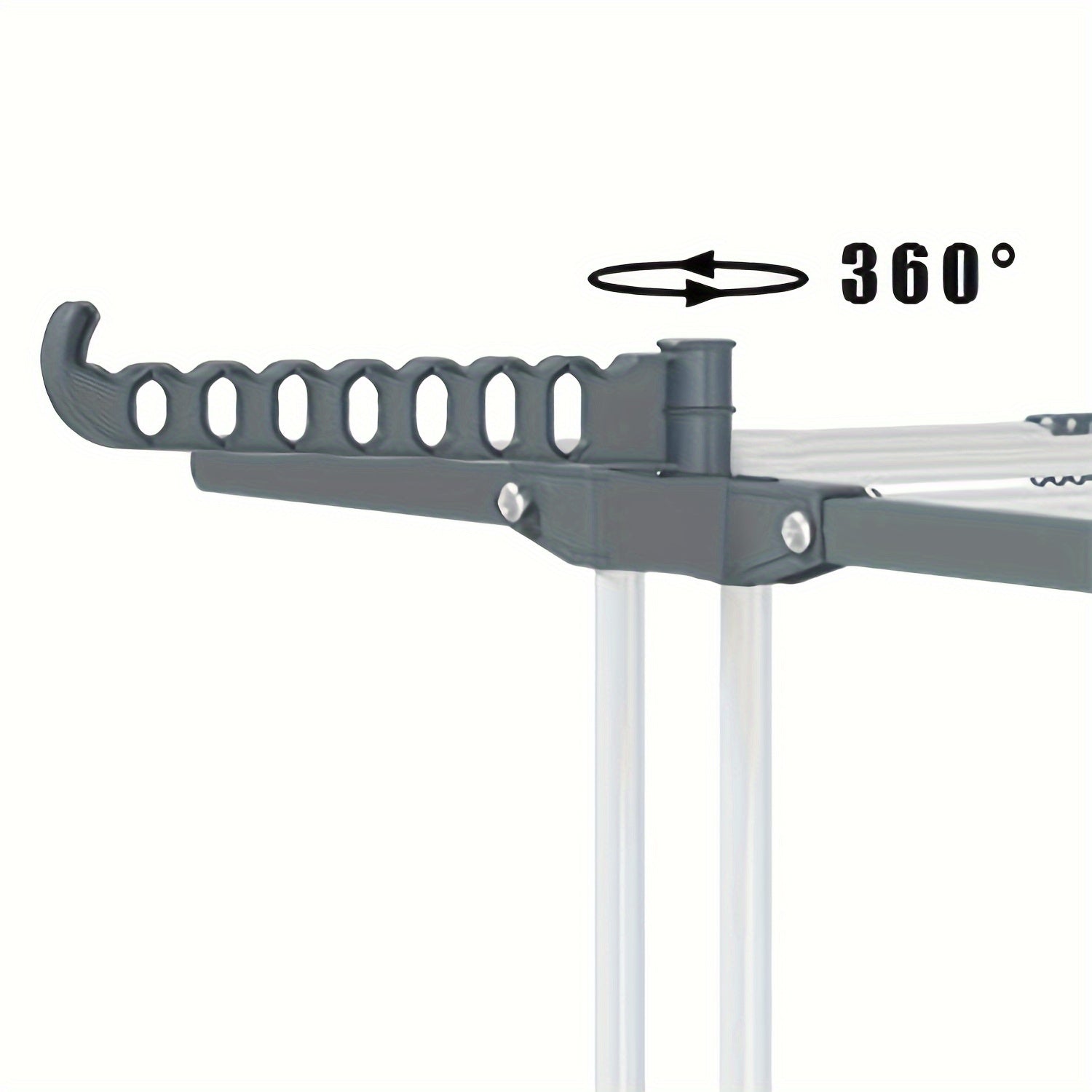 4-Tier Stainless Steel Clothes Drying Rack Foldable with Removable Hanger Indoor Outdoor