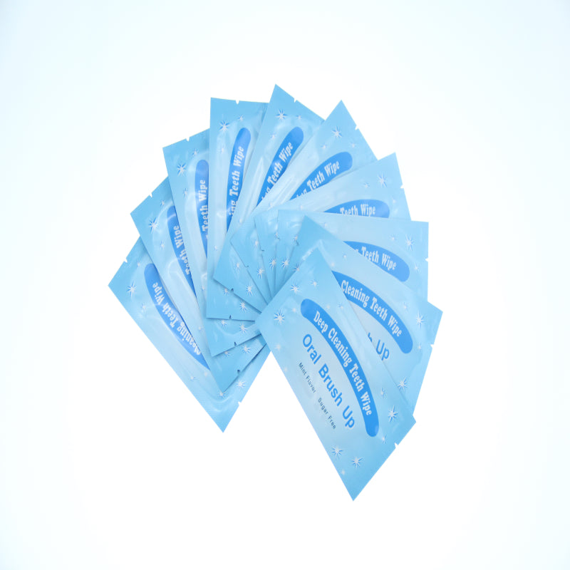 Disposable Finger Tooth Wipes 10 Pack Portable Oral Cleaning Travel Essentials