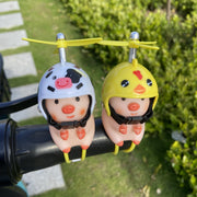 Pig Helmet Handlebar Accessory for Scooters, Cute Motorcycle Decor