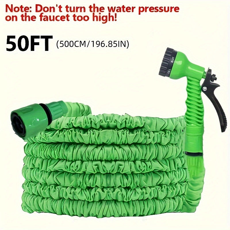 Manguera de jardín extensible 25 50 75 100 pies para regar, lavado de coches y mascotas