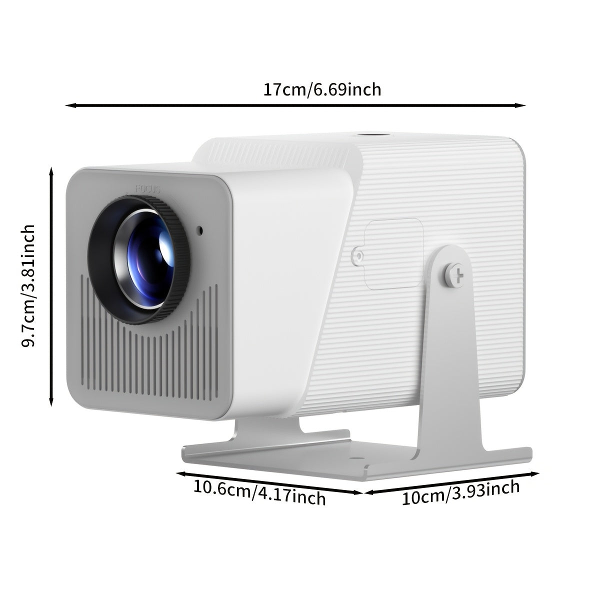 Портативный 4K видеопроектор с вращением 180°, Wi-Fi 5G, для дома и офиса