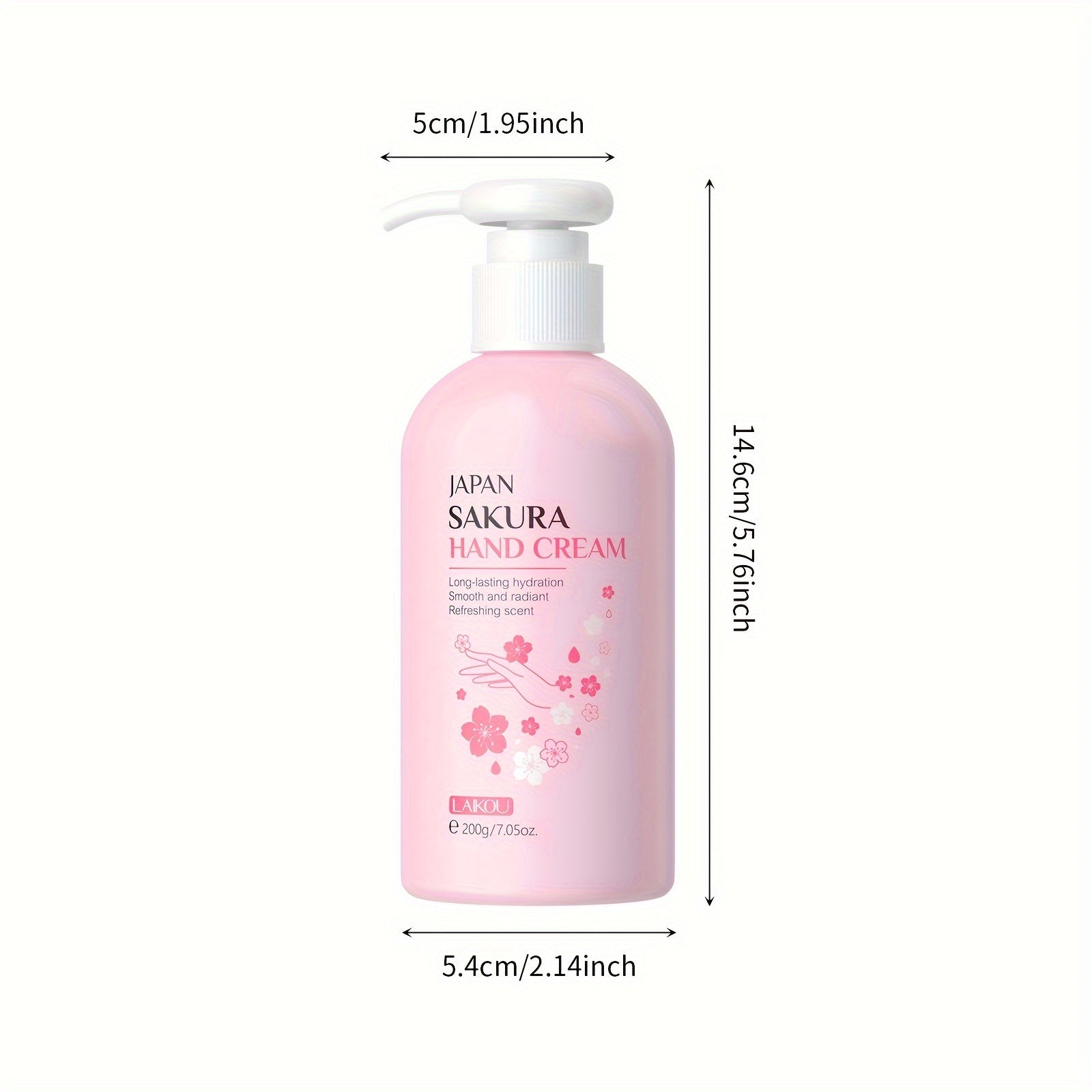 Sakura Hand Cream 200g Deep Hydration Vitamin C Niacinamide for Dry Sensitive Skin