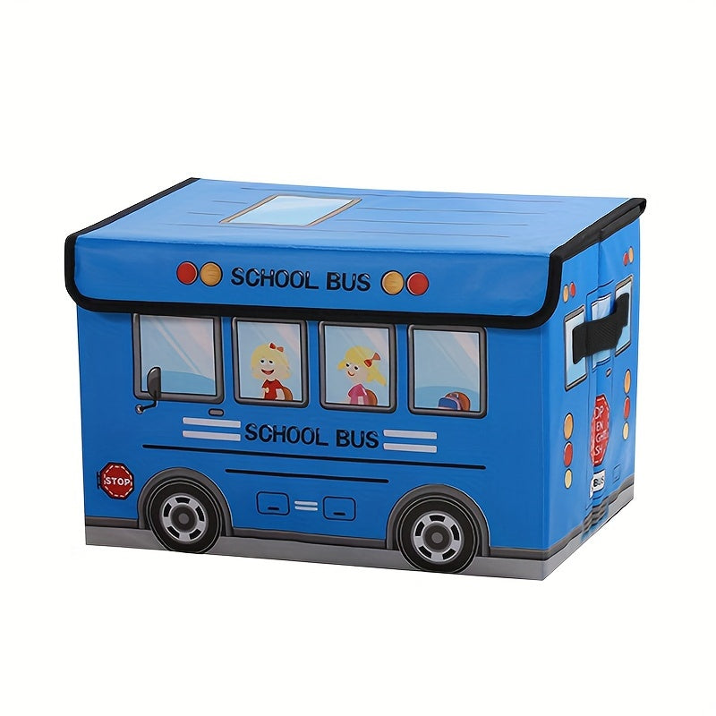 Cartoon Car Storage Box Foldable Waterproof Moisture-Proof for Office Dorm Home Organization
