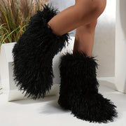 Women's Snow Boots Faux Fur Warm Non-slip Winter Footwear
