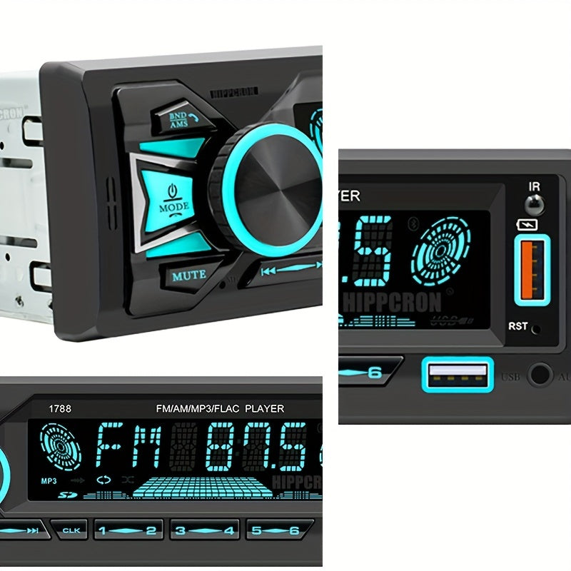 1Din Car Stereo MP3 Player 4 Inch Screen FM Receiver AUX USB TF Input