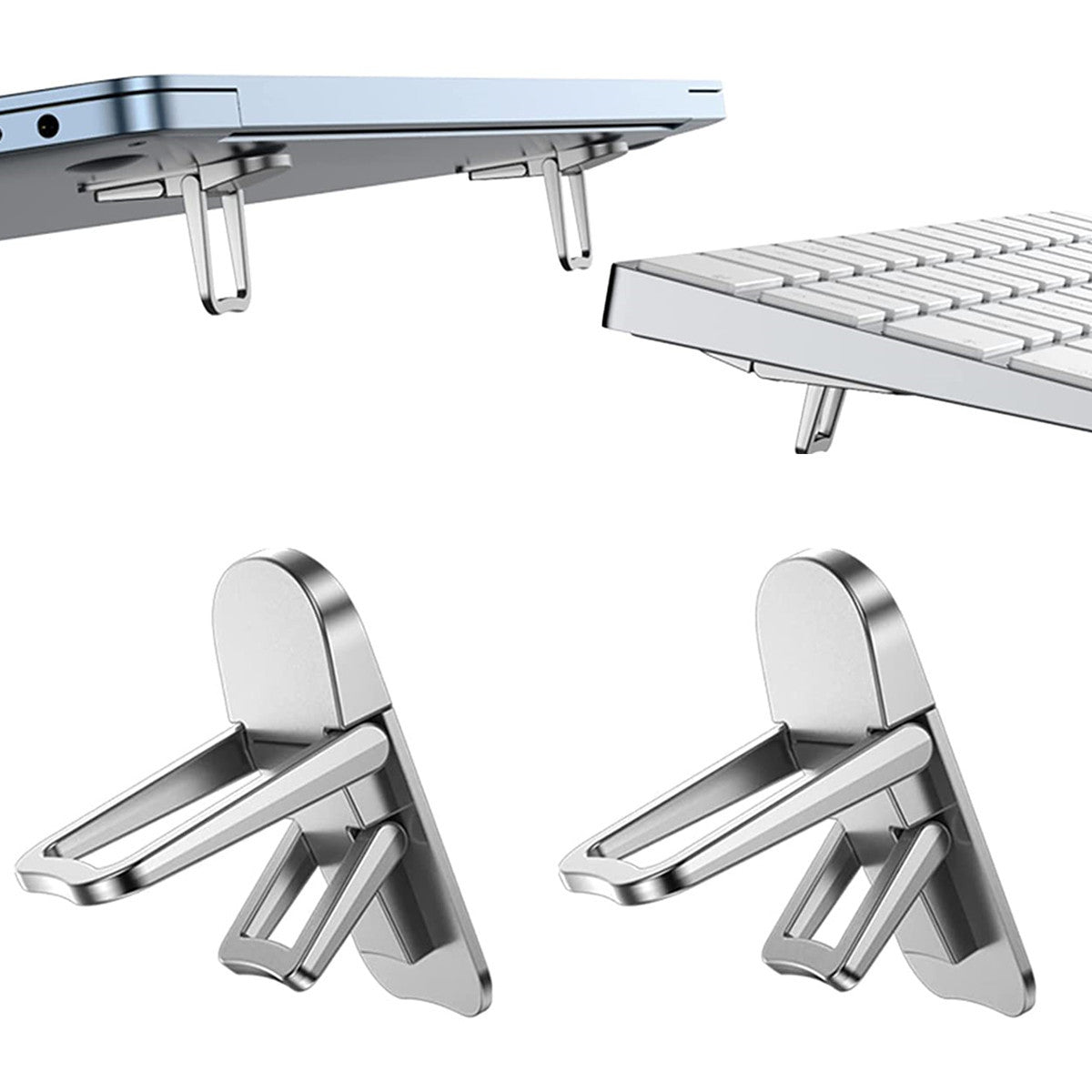 Portable Laptop Stand with Adjustable Angles and Foldable Design for Macbooks and Notebooks