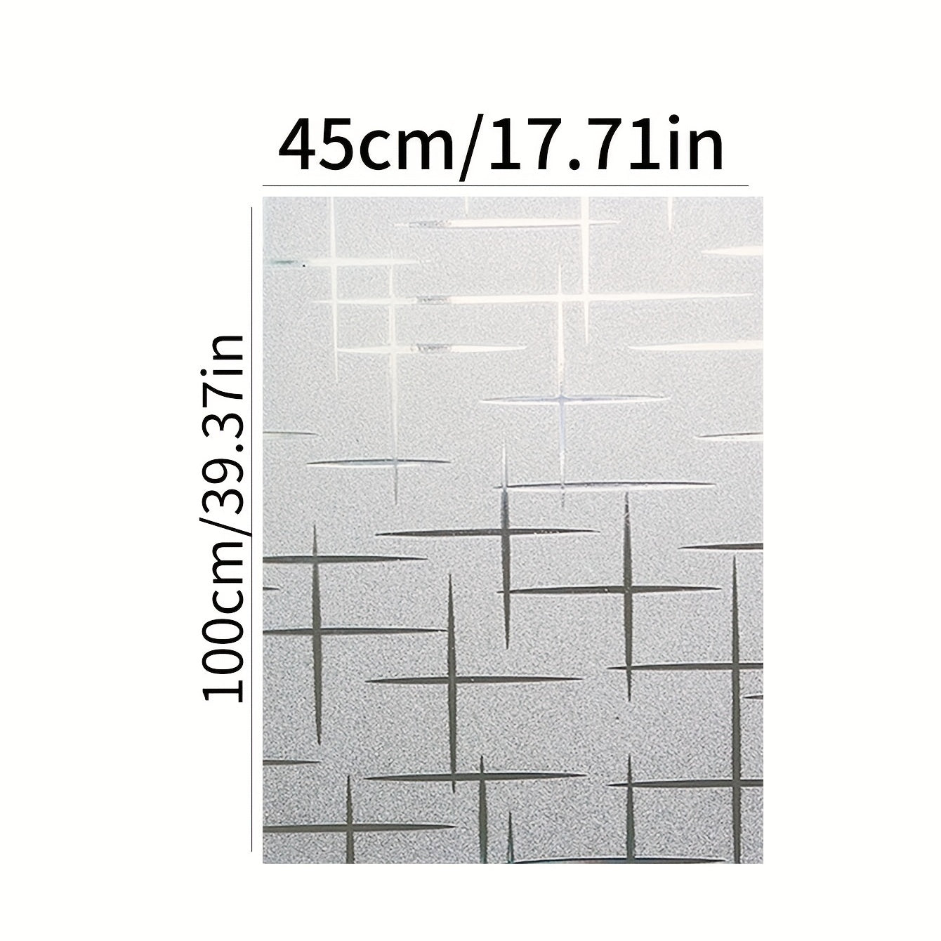 Window Stickers Set of 1 Electrostatic Translucent Opaque Film for Bathroom and Office Windows