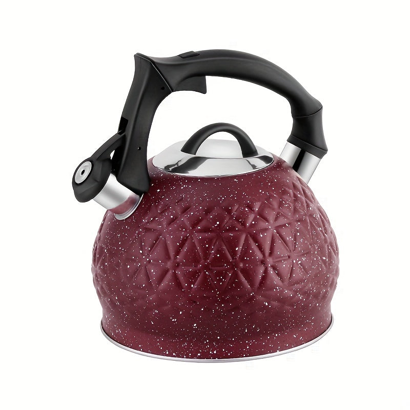 3L Stainless Steel Whistling Tea Kettle for Stovetop Gas Electric Induction