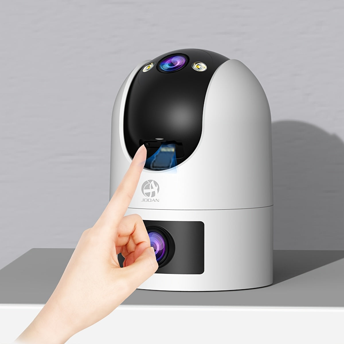 Children's 5G WiFi Security Camera with Dual Lens Auto Tracking Night Vision