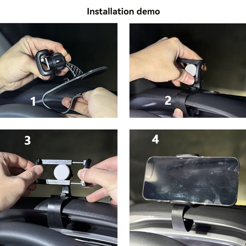 Soporte universal ajustable para tablero de coche, impermeable, de ABS, para teléfono móvil y GPS