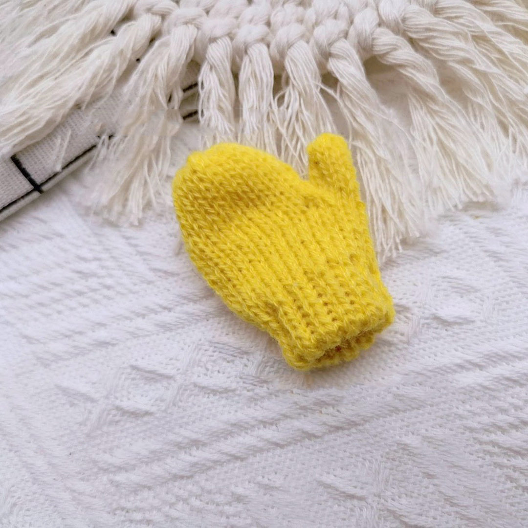 Guantes decorativos de Navidad en miniatura, adornos hechos a mano para el hogar y la oficina