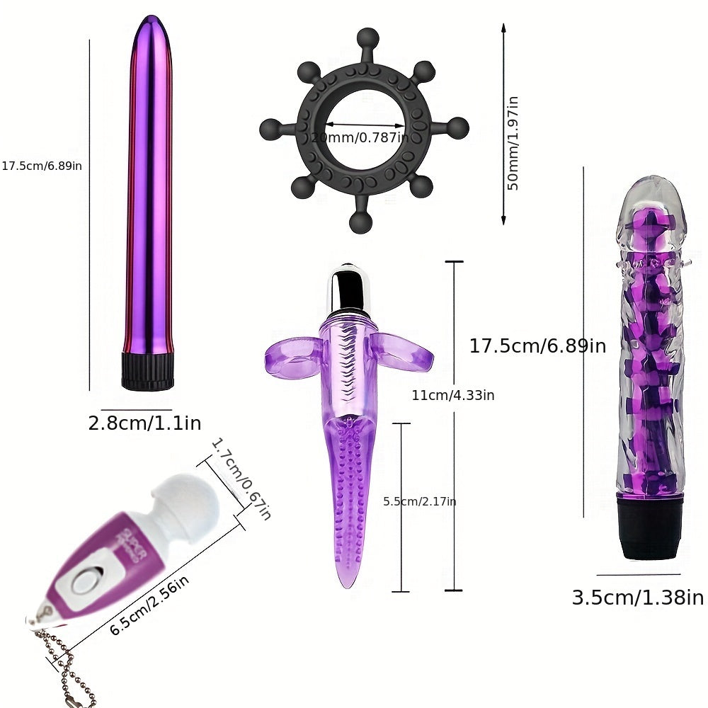 Adult Bondage Kit 23 Pieces, Metal and Silicone, BDSM Sex Toys for Couples