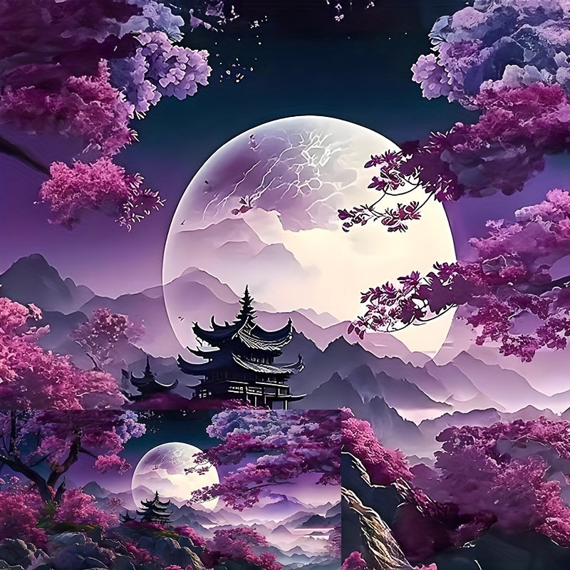 Modern Abstract Mountain Water Oil Painting Canvas Wall Art for Living Room Bedroom