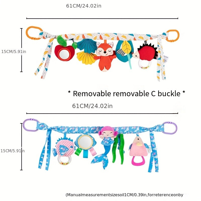 Baby Stroller Charm Plush Toy for Newborns Cute and Soft