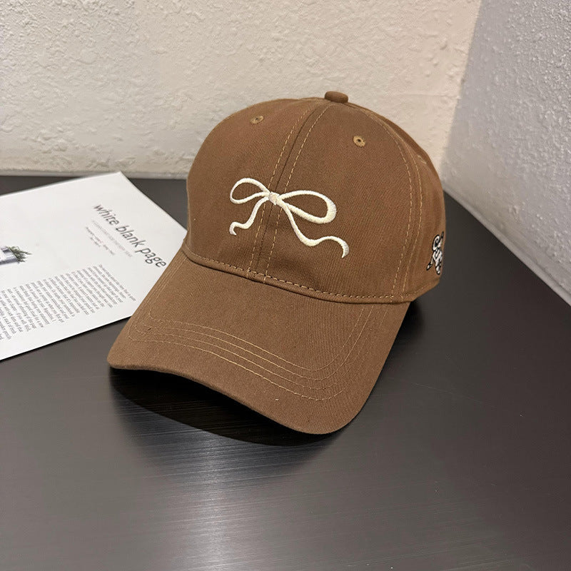 Women's Baseball Cap with Bowknot Lightweight Sun Protection Adjustable Casual Holiday