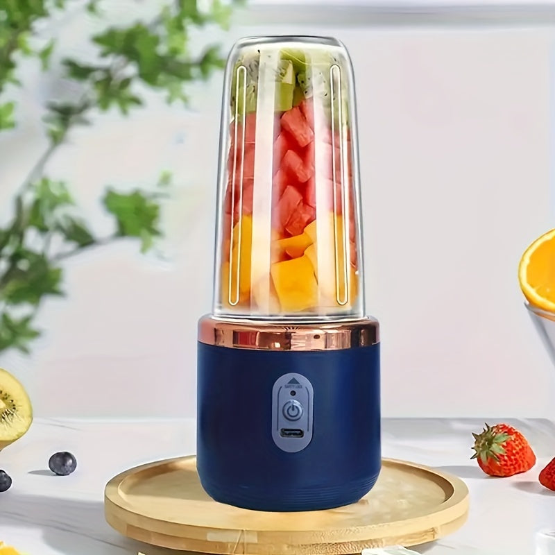 Portable 2-in-1 Juicer Blender USB Rechargeable Stainless Steel Plastic