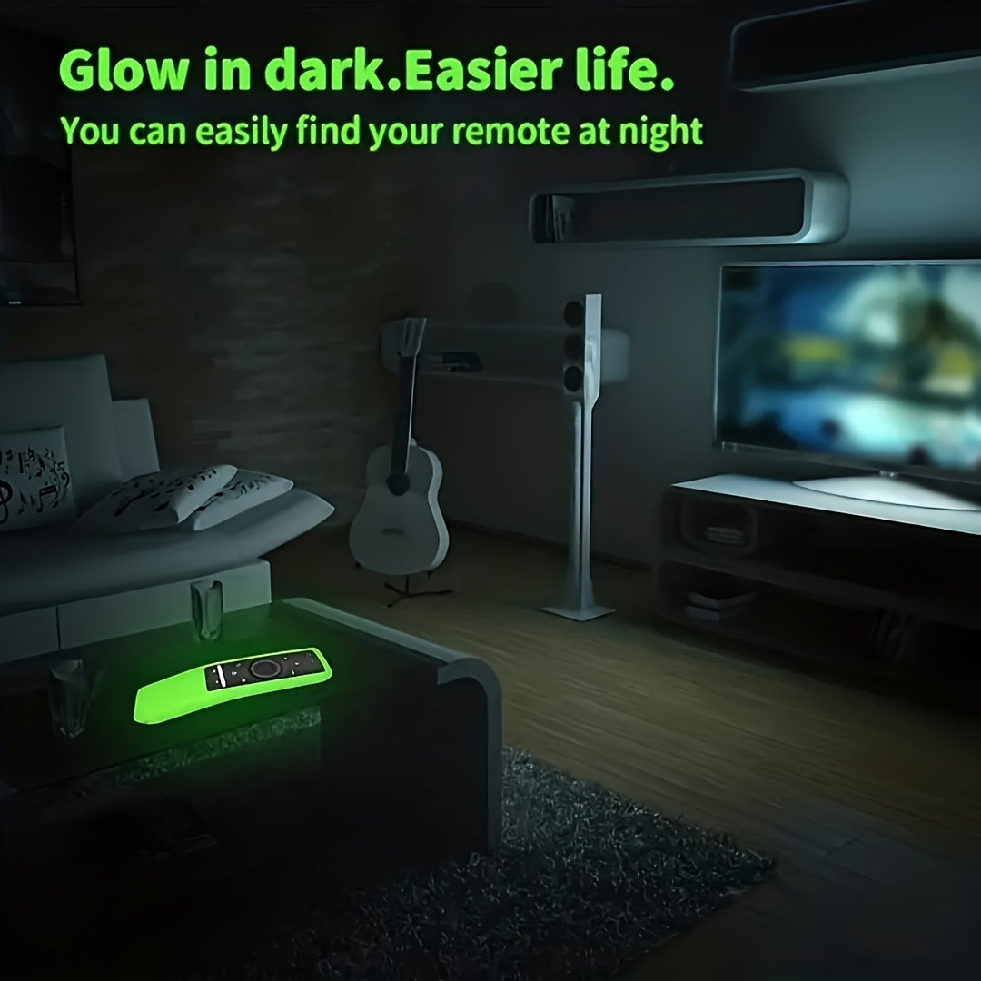 Glow-in-the-Dark Silicone Remote Control Case for Smart TV Shockproof Anti-Slip