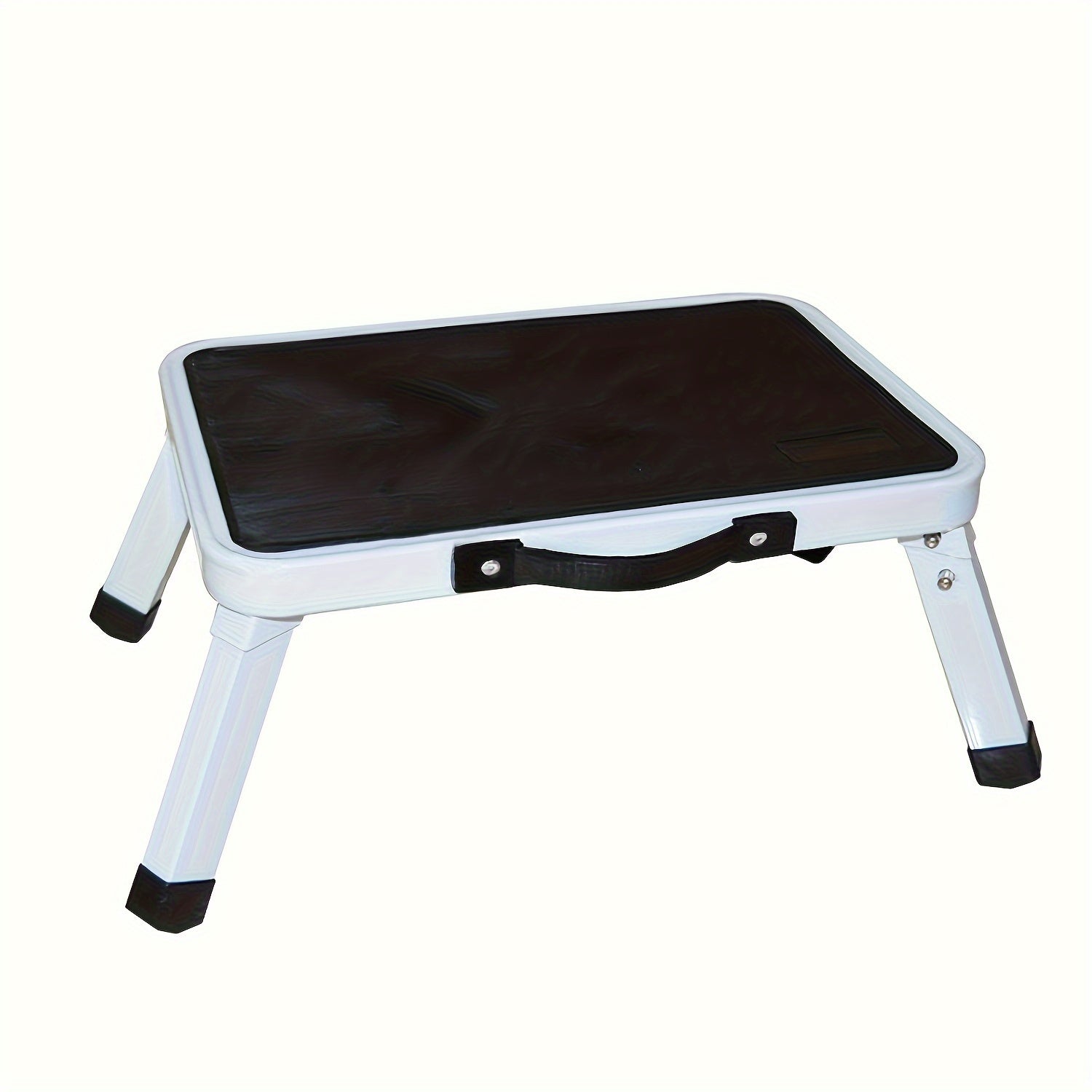Black Foldable Step Stool with Handle for Kitchen Office Home Use