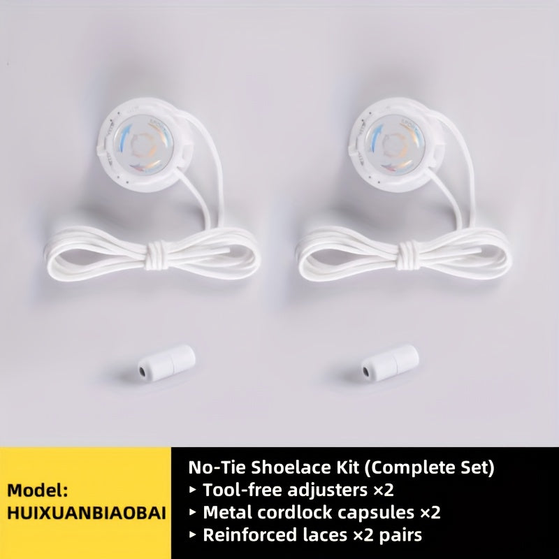 Unisex No-Tie Shoe Locks 6Pcs Set Rotating Buckles for Sports Outdoor
