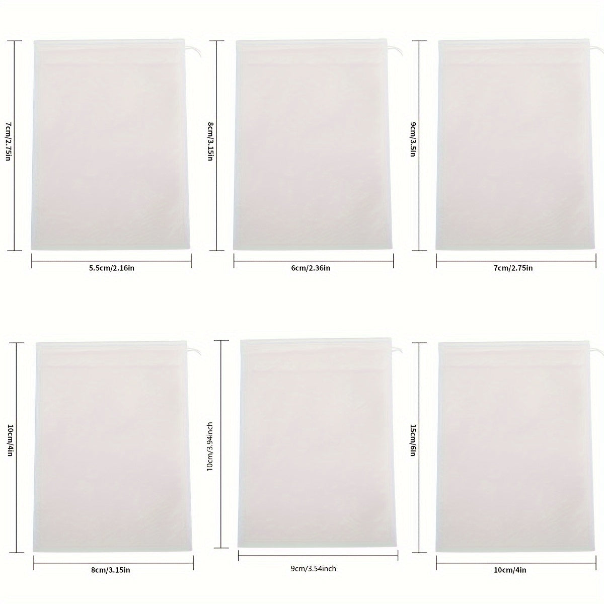 Paquete de 100 bolsas de tela desechables para té, bolsas de filtro de café no tejidas para infusión de alimentos