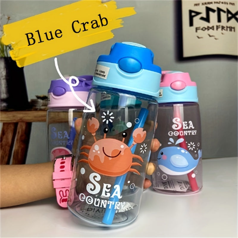 17 Oz oqib o'tkazmaydigan yopiladigan suv shishasi, quvur bilan, ochiq havoda sport va sayohat uchun