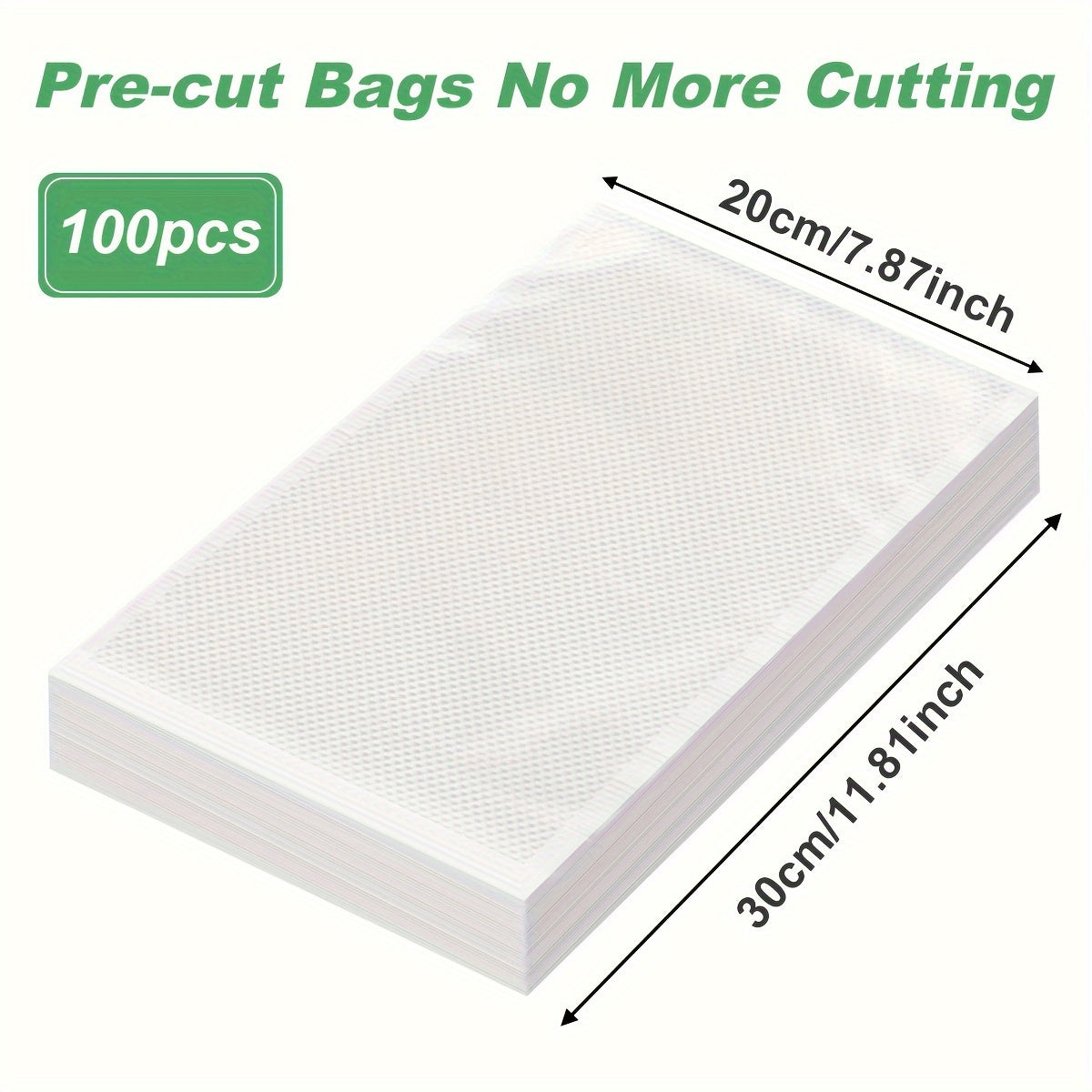BPA-Free Food Vacuum Sealer Bags for Food Preservation, Multiple Sizes