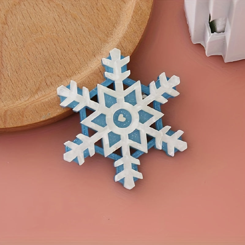 Ayollar uchun akril qor yog‘ingochi broshli pin, gul naqshli vintage tugma zargarlik buyumlari kiyim yoki sumkalar uchun