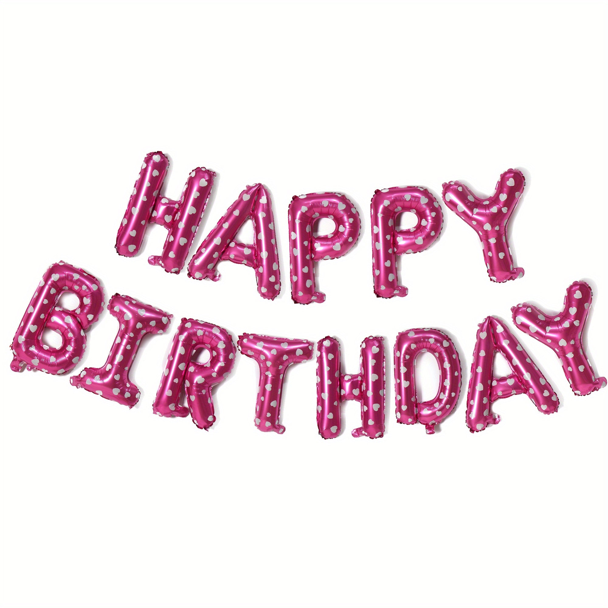 16-Inch Happy Birthday Letter Balloon Set Aluminum Film Party Decorations