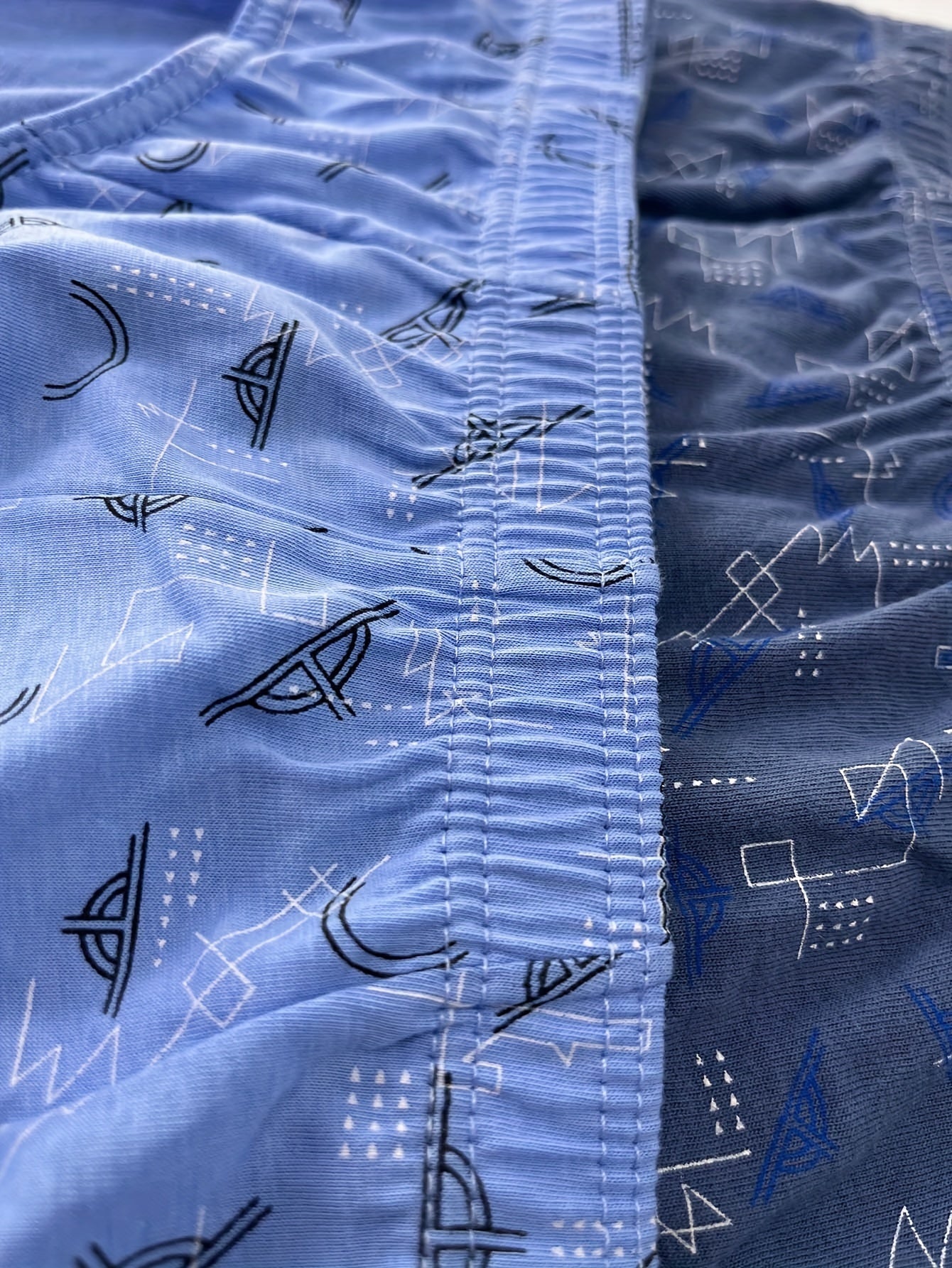 7pcs Men's Cotton Printed Solid Color Briefs Underwear Pack Breathable Comfortable