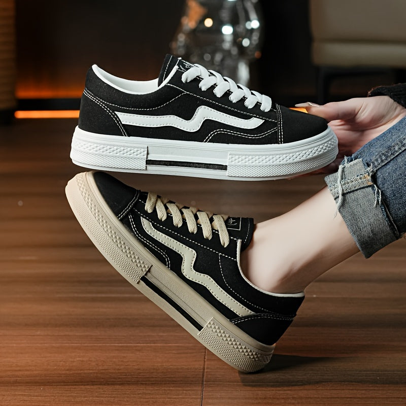 Women's Canvas Sneakers Spring Summer Breathable Low-Top Casual Shoes All-Season