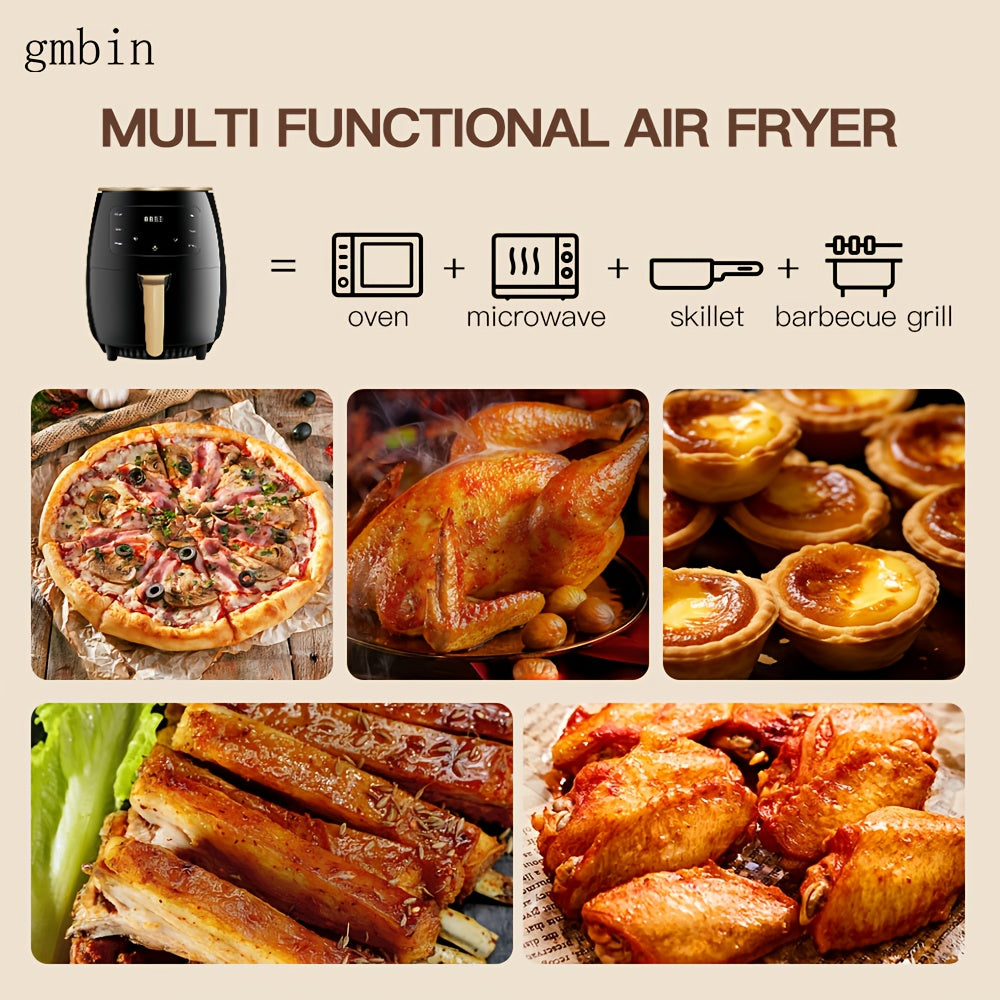 Air Fryer Touchscreen Non-Stick No Oil Cooking 4.5L 1400W Kitchen Gadget