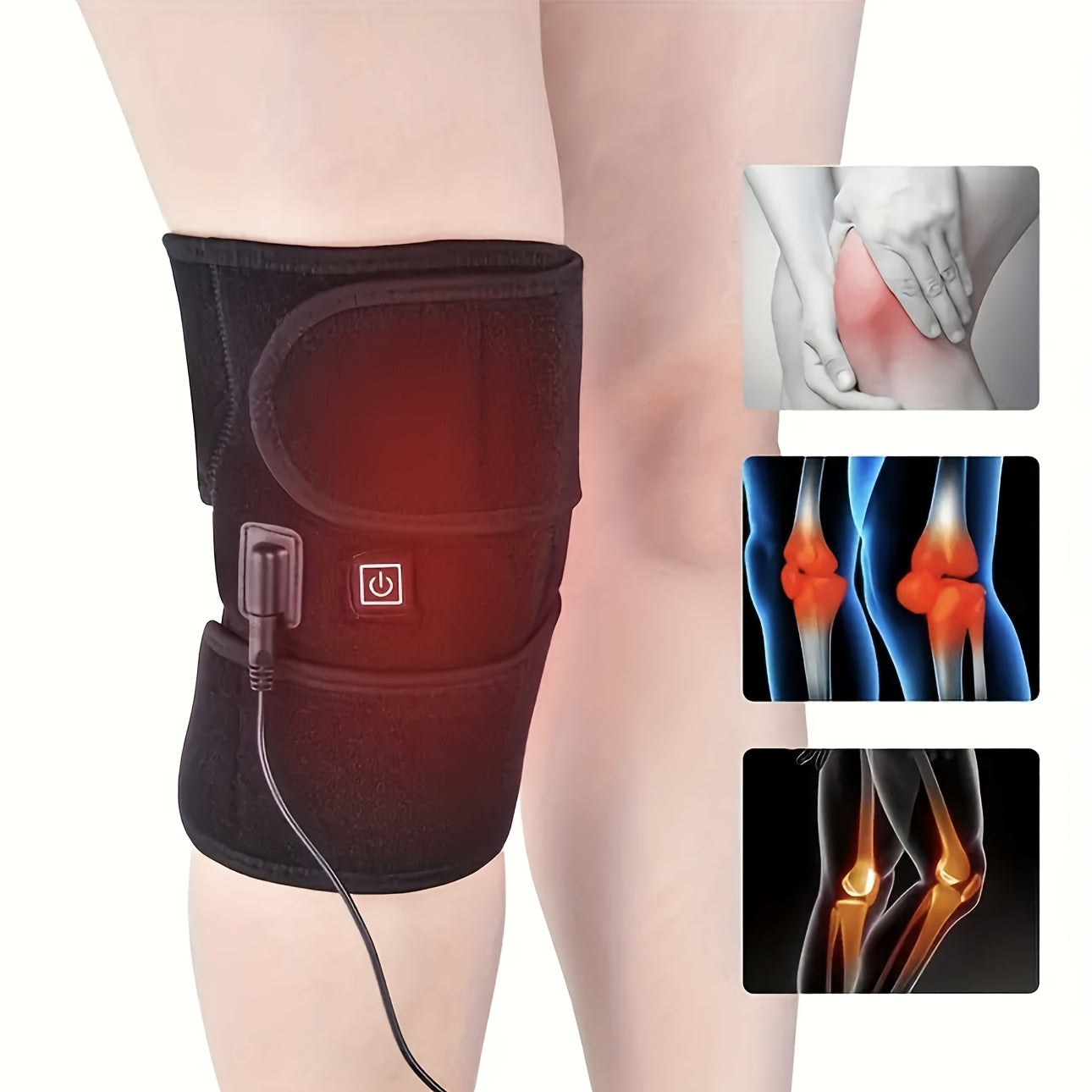 USB Knee Heating Pad and Massager for Men and Women Comfortable Leg Warmer