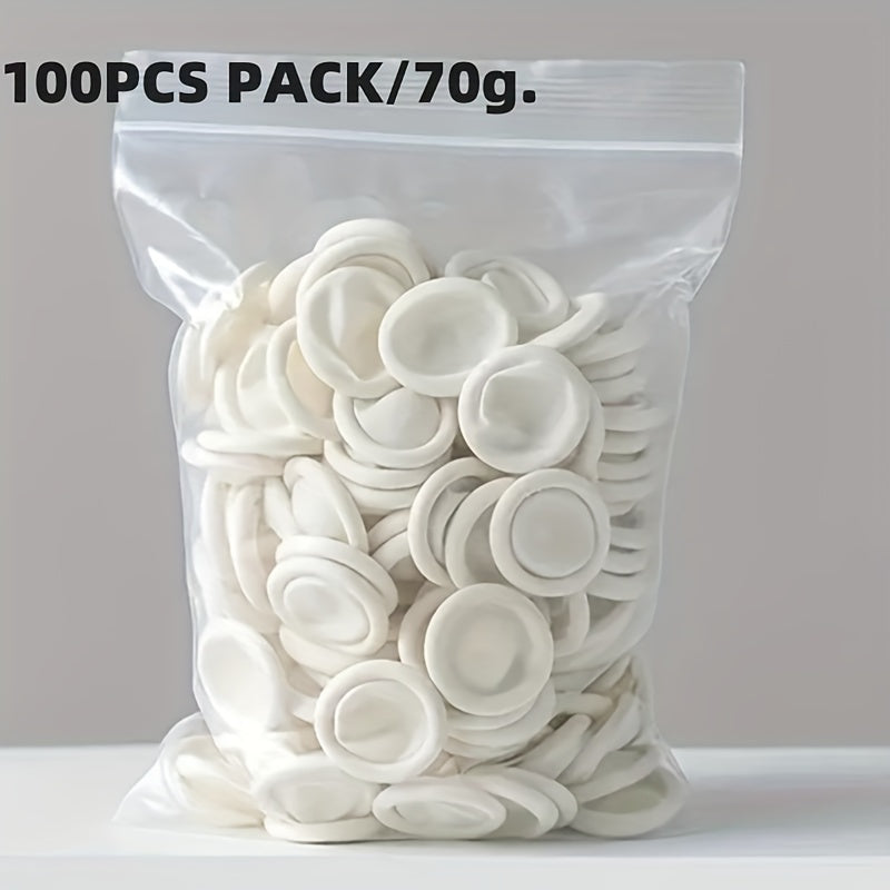 Disposable Rubber Finger Covers 2cm x 7cm Water-Resistant Anti-Slip Touch Screen Gloves for Cleaning Electronics and Kitchen