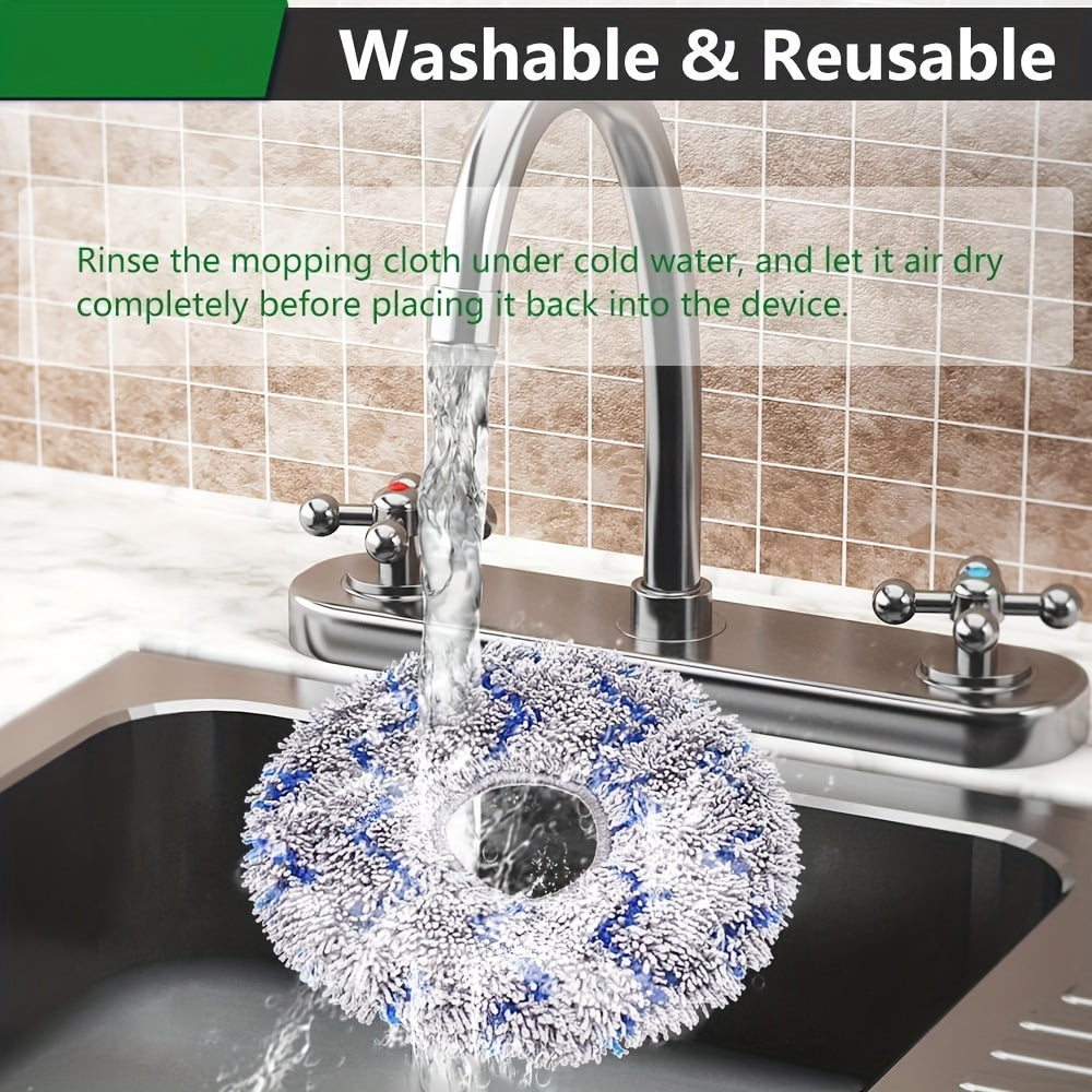 Robot changyutgichlar uchun 4-to'plam mikrotozalash mato yostiqlari, qayta ishlatiladigan pol yostiqlari