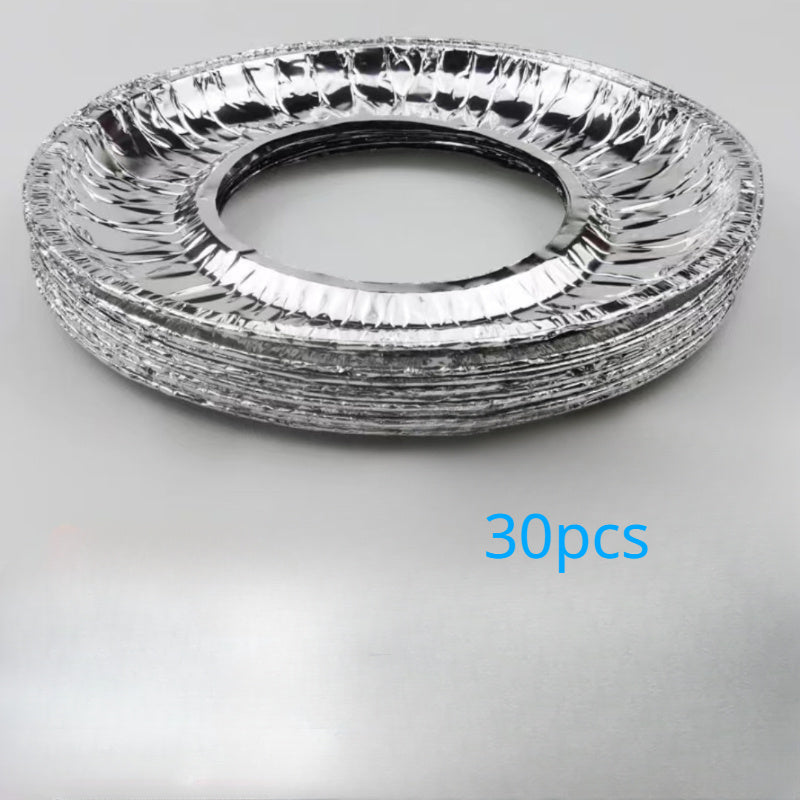 Disposable Gas Burner Liners 9-Inch Aluminum Foil Stove Top Protectors
