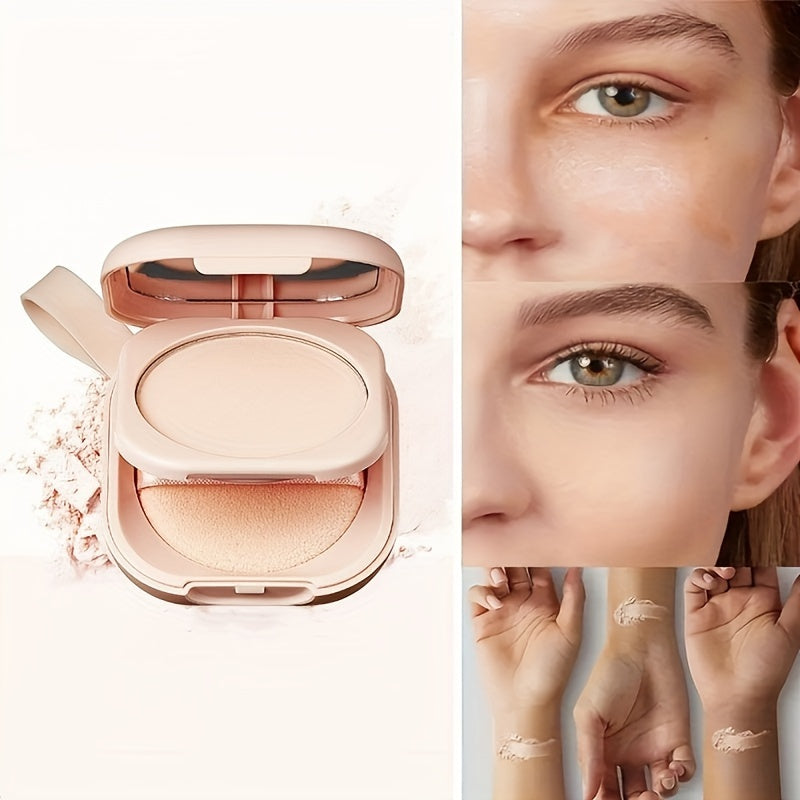 All-In-One Matte Foundation Powder for All Skin Types Fair Water-Resistant Compact