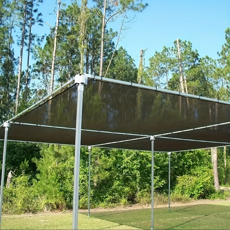 Black Shade Net 6.1x6.1m with 20 Tie Strips Garden Sun Protection Heat Insulation