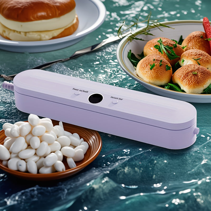 Qizil kompakta oziq-ovqat vakuum yopish uchun USB bilan quvvatlanadigan batareyali yopish uchun mo'ljallangan oshxona va tashqi foydalanish uchun