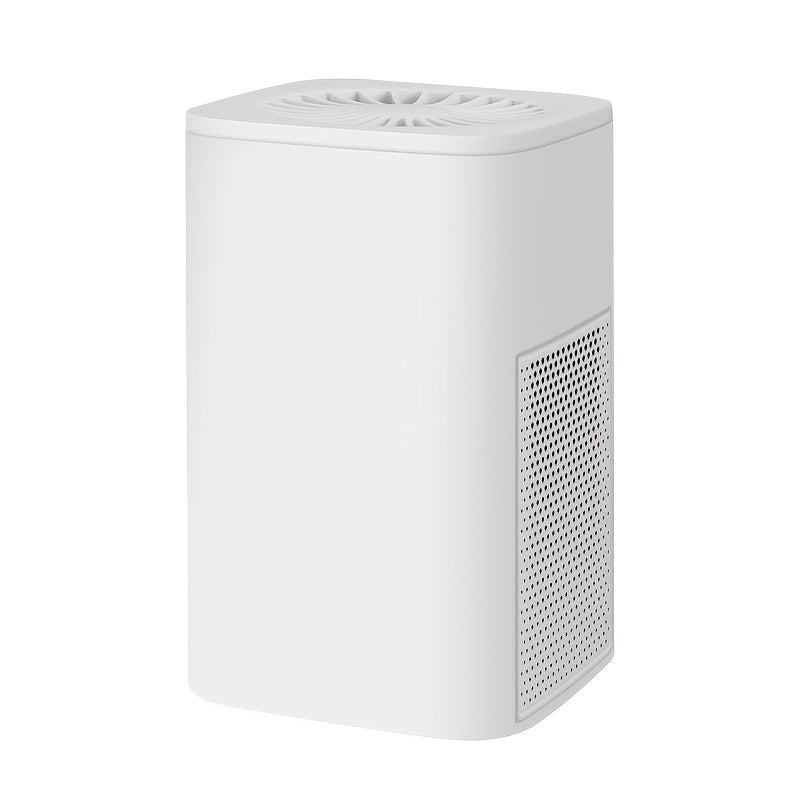 Smart Air Purifier for Large Spaces White Green Ultra Quiet Triple Filter