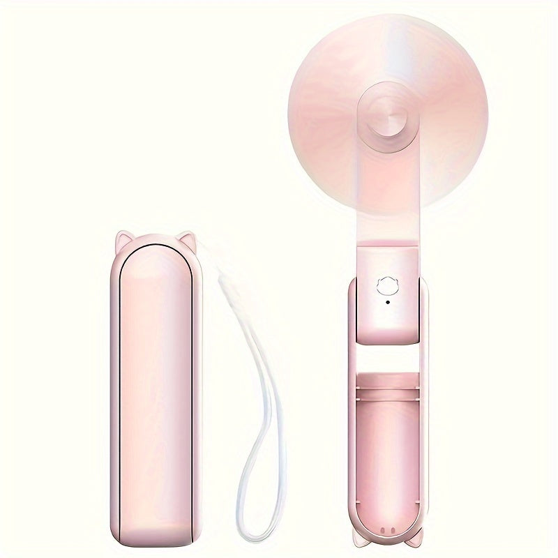 Rechargeable Handheld Fan with Adjustable Speed Foldable Portable Fan for Travel Outdoor Use