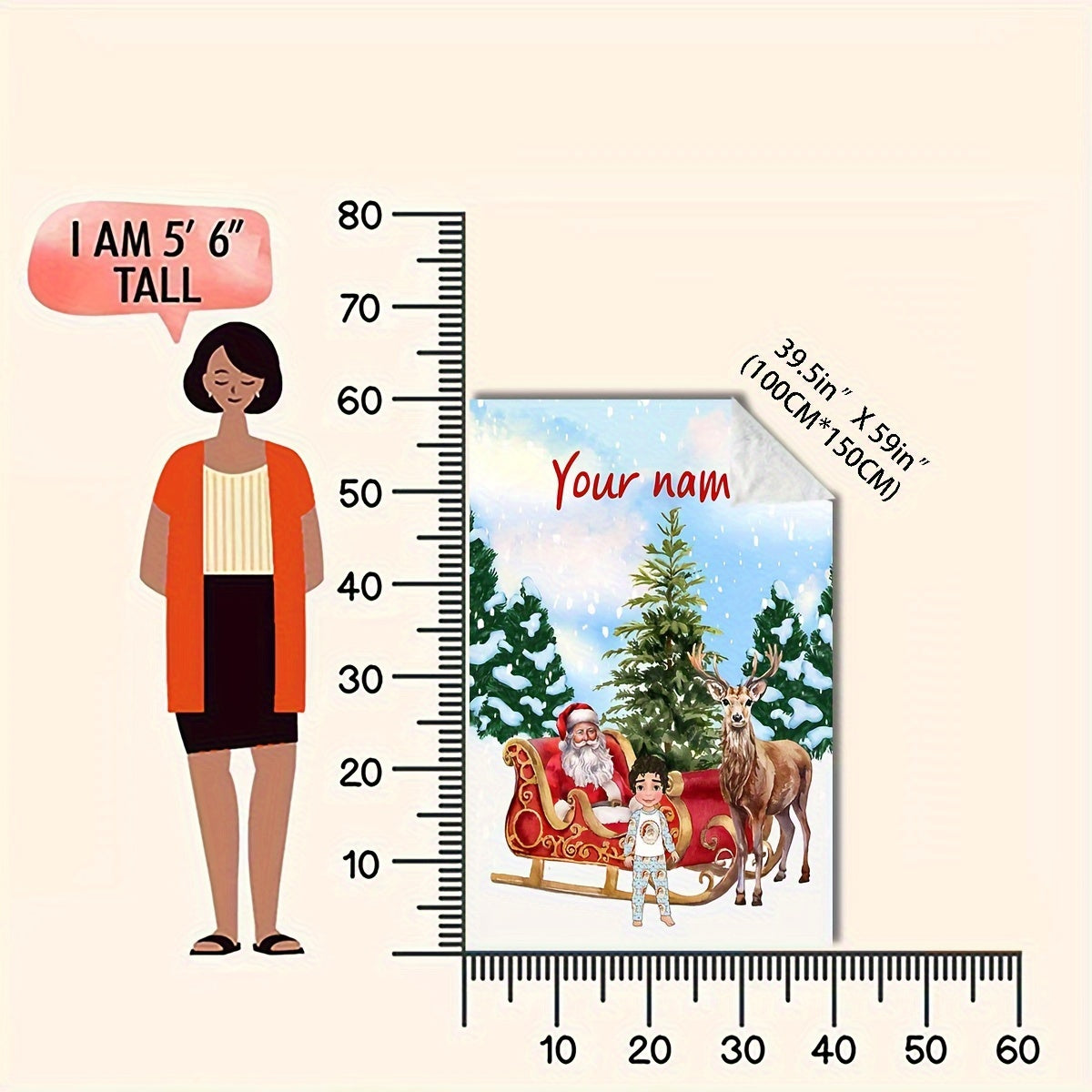 Cozy Polyester Flannel Fleece Throw Blanket with Customizable Christmas Style for All Seasons